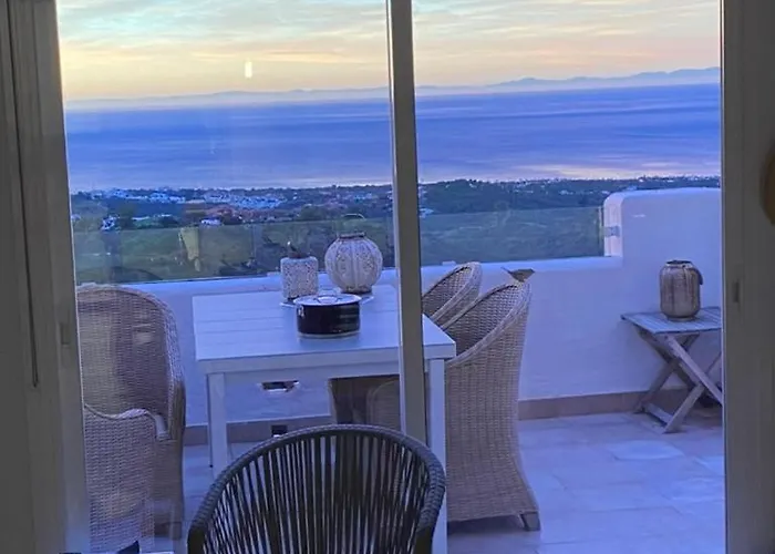 Spectacular Sea View La Mairena Golf & Paddle & Tennis Included Apartament